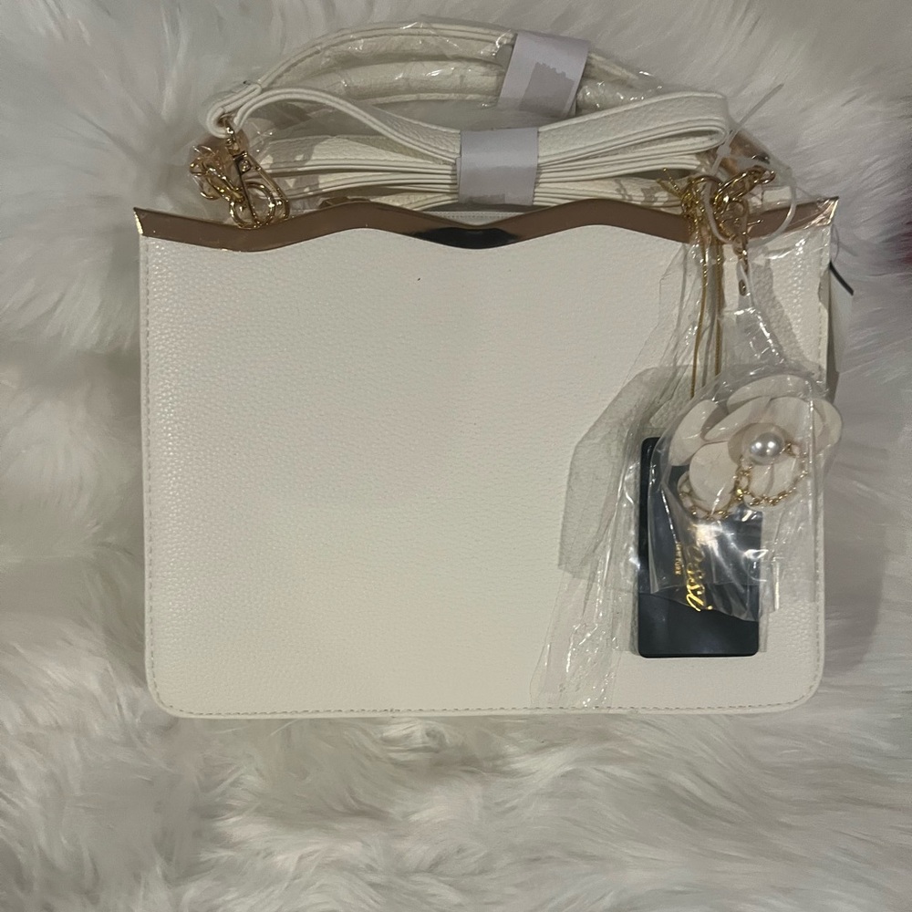 Stylish Cream Satchel by